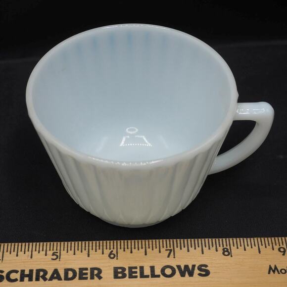 Macbeth Evans Monax Petalware White Teacup Lot of 4 - Picture 3 of 6